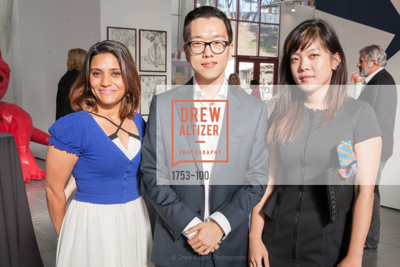 Silva Ahmad, Rusty Chung, Grace Kim, Gucci & Vogue Dinner, Fort Mason. Pier 2, Photo #1753-100 Silva Ahmad, Rusty Chung, Grace Kim, Photo #1753-100