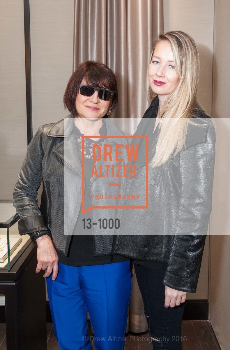Lydia Poplevina, Anna Poplevina, Neiman Marcus cocktail party for Van Cleef & Arpels, Neiman Marcus. 150 Stockton, March 2nd, 2016, Photo #13-1000 Lydia Poplevina, Anna Poplevina, Photo #13-1000