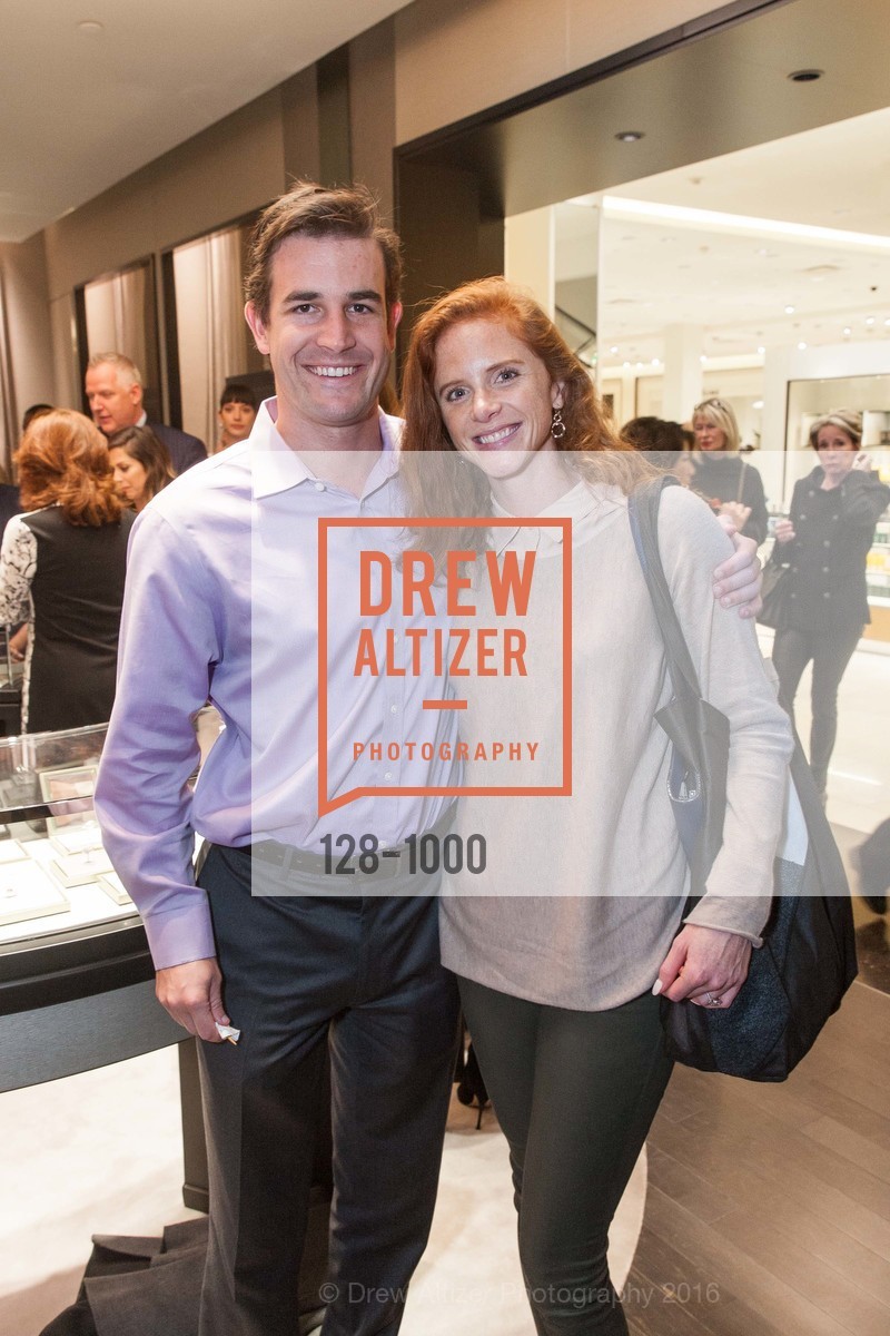Zach England, Lauren Keeley, Neiman Marcus cocktail party for Van Cleef & Arpels, Neiman Marcus. 150 Stockton, March 2nd, 2016, Photo #128-1000 Zach England, Lauren Keeley, Photo #128-1000