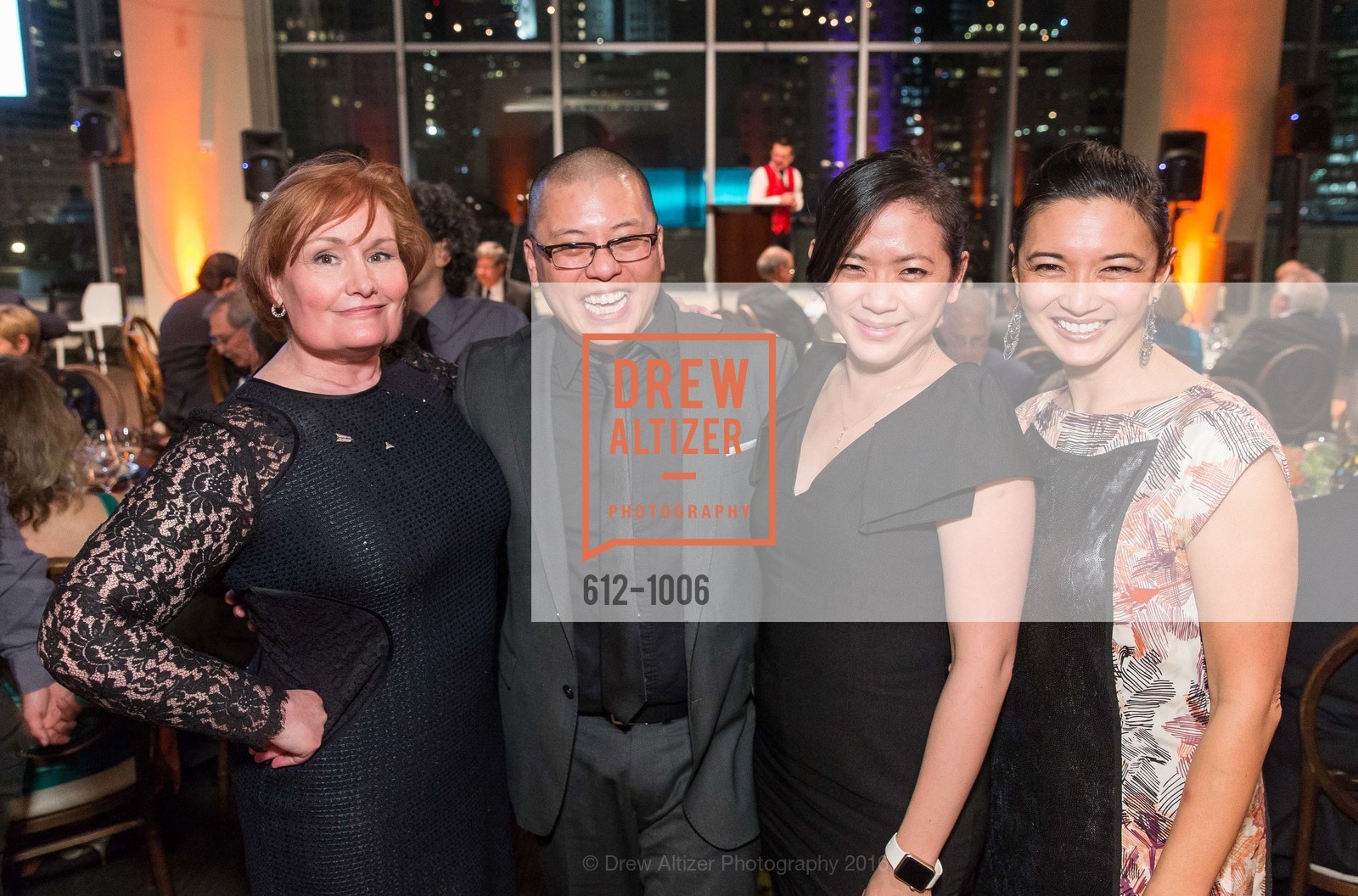 Maureen Knight, Eric Ting, Meiyin Wang, Beverly Sotelo, Cal Shakes Annual Fundraiser 2016, City View at Metreon, City View, March 12th, 2016, Photo #612-1006 Maureen Knight, Eric Ting, Meiyin Wang, Beverly Sotelo, Photo #612-1006