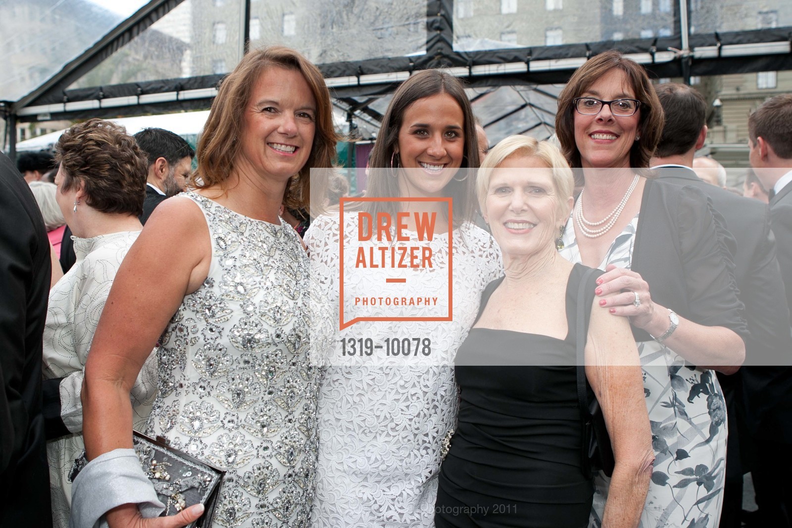 Robin Varellas, Betsy Varellas, Susan Cortes, ? Shields, AMERICAN CONSERVATORY THEATRE Presents Tales of the City, Opening Night Gala, Union Square, June 2nd, 2011, Photo #1319-10078 Robin Varellas, Betsy Varellas, Susan Cortes, ? Shields, Photo #1319-10078