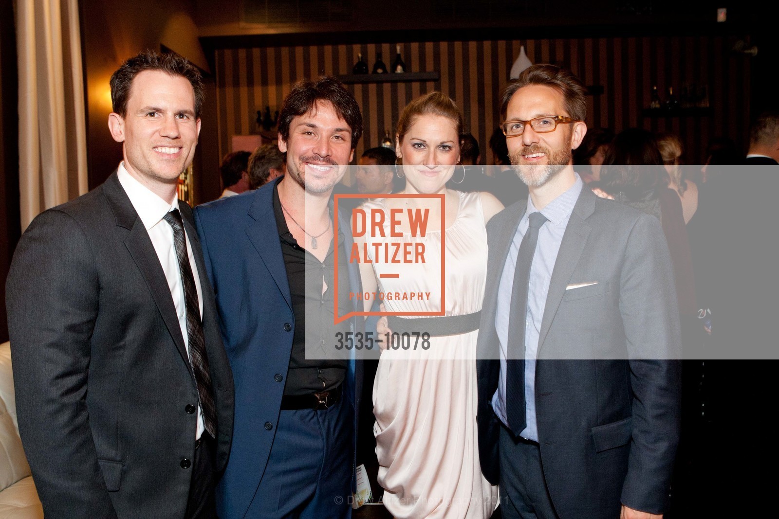 Dan Hickle, Kristoffer Cusick, Julie Reiber, Rob Bennett, AMERICAN CONSERVATORY THEATRE Presents Tales of the City, Opening Night Gala, Union Square, June 2nd, 2011, Photo #3535-10078 Dan Hickle, Kristoffer Cusick, Julie Reiber, Rob Bennett, Photo #3535-10078