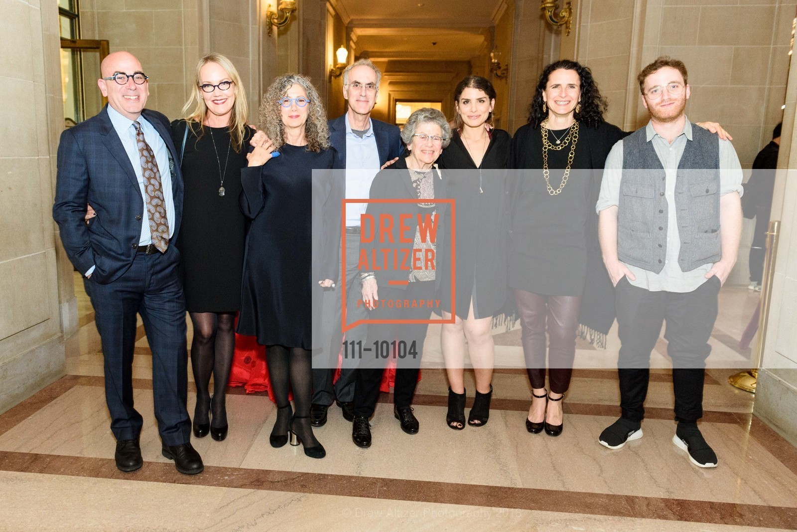 David Bransten, Kirsten Bransten, Peter Branston, Trish Bransten, Rena Bransten, Rena Gallagher, Lisa Bransten, Sam Gallagher, ArtCare Awards Benefit 2018 Honoring Yuan Yuan Tan and Rena Bransten, San Francisco City Hall. 1 Dr. Carlton B. Goodlett Place, April 9th, 2018, Photo #111-10104 David Bransten, Kirsten Bransten, Peter Branston, Trish Bransten, Rena Bransten, Rena Gallagher, Lisa Bransten, Sam Gallagher, Photo #111-10104