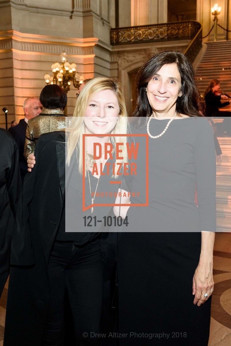 Anna Kubly, Gabrielle Selz, ArtCare Awards Benefit 2018 Honoring Yuan Yuan Tan and Rena Bransten, San Francisco City Hall. 1 Dr. Carlton B. Goodlett Place, April 9th, 2018, Photo #121-10104 Anna Kubly, Gabrielle Selz, Photo #121-10104