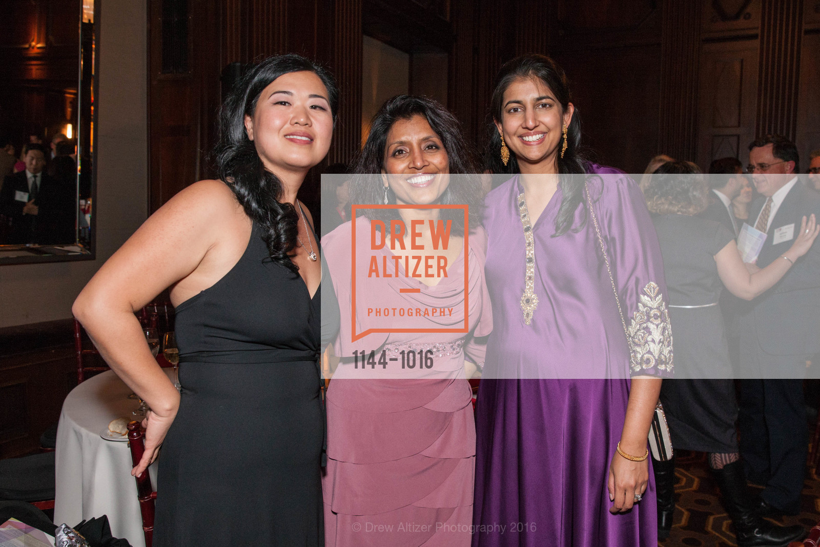 Susan Koo, Sabina Ahmed, Nayela Keen, Luncheon and Casino Night hosted by MIT, Julia Morgan Ballroom and Merchants Exchange Club, Julia Morgan Ballroom, March 12th, 2016, Photo #1144-1016 Susan Koo, Sabina Ahmed, Nayela Keen, Photo #1144-1016