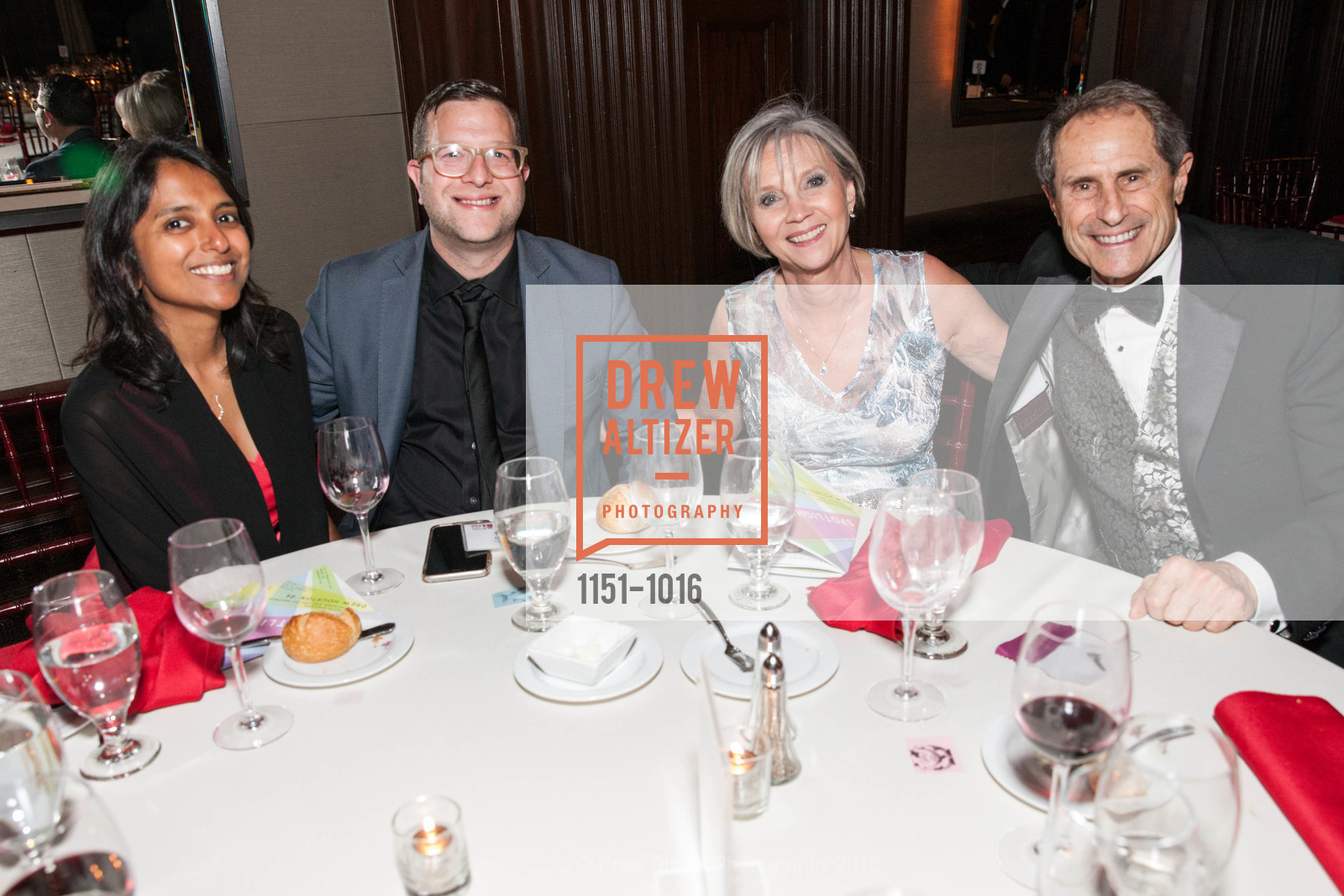 Tina Thakul, Tommy Lorsch, Barbara Spreng, Douglas Spreng, Luncheon and Casino Night hosted by MIT, Julia Morgan Ballroom and Merchants Exchange Club, Julia Morgan Ballroom, March 12th, 2016, Photo #1151-1016 Tina Thakul, Tommy Lorsch, Barbara Spreng, Douglas Spreng, Photo #1151-1016