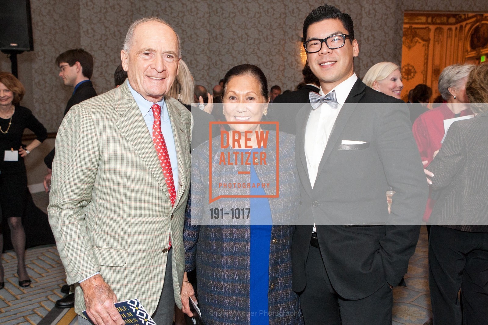 George Scalise, Maryles Casto, Carlo Almendral, The Distinguished Citizen Award Gala hosted by The Commonwealth Club of California, Merchents Exchange and Julia Morgan Ballroom, Julia Morgan Ballroom, Photo #191-1017 George Scalise, Maryles Casto, Carlo Almendral, Photo #191-1017