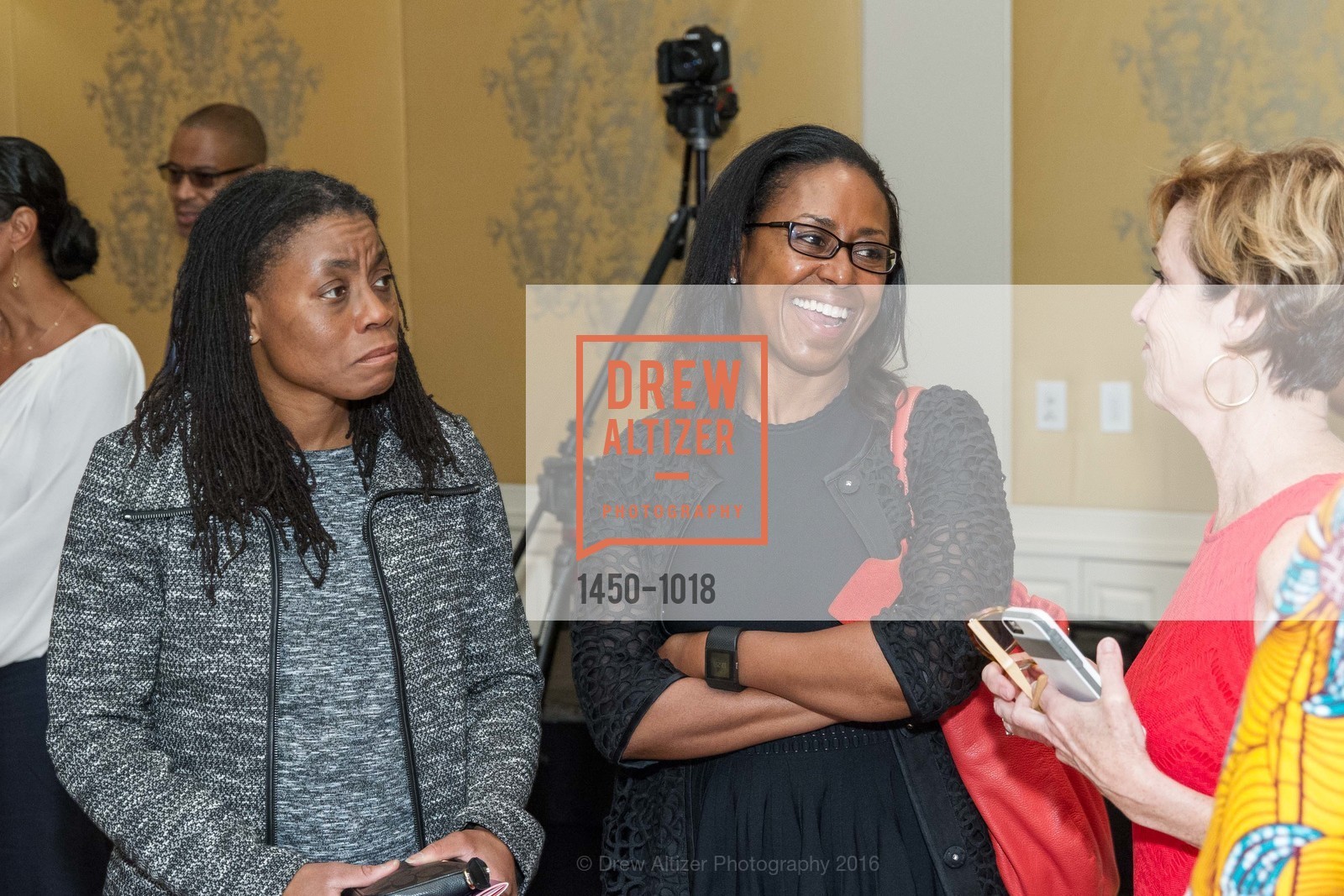 Karen Kerr, Lisa Skeete Tatum, Leslie Mitchell, 2016 Culture Shifting Awards, Rosewood Sand Hill. 2825 Sand Hill Road, Menlo Park 94025, March 20th, 2016, Photo #1450-1018 Karen Kerr, Lisa Skeete Tatum, Leslie Mitchell, Photo #1450-1018