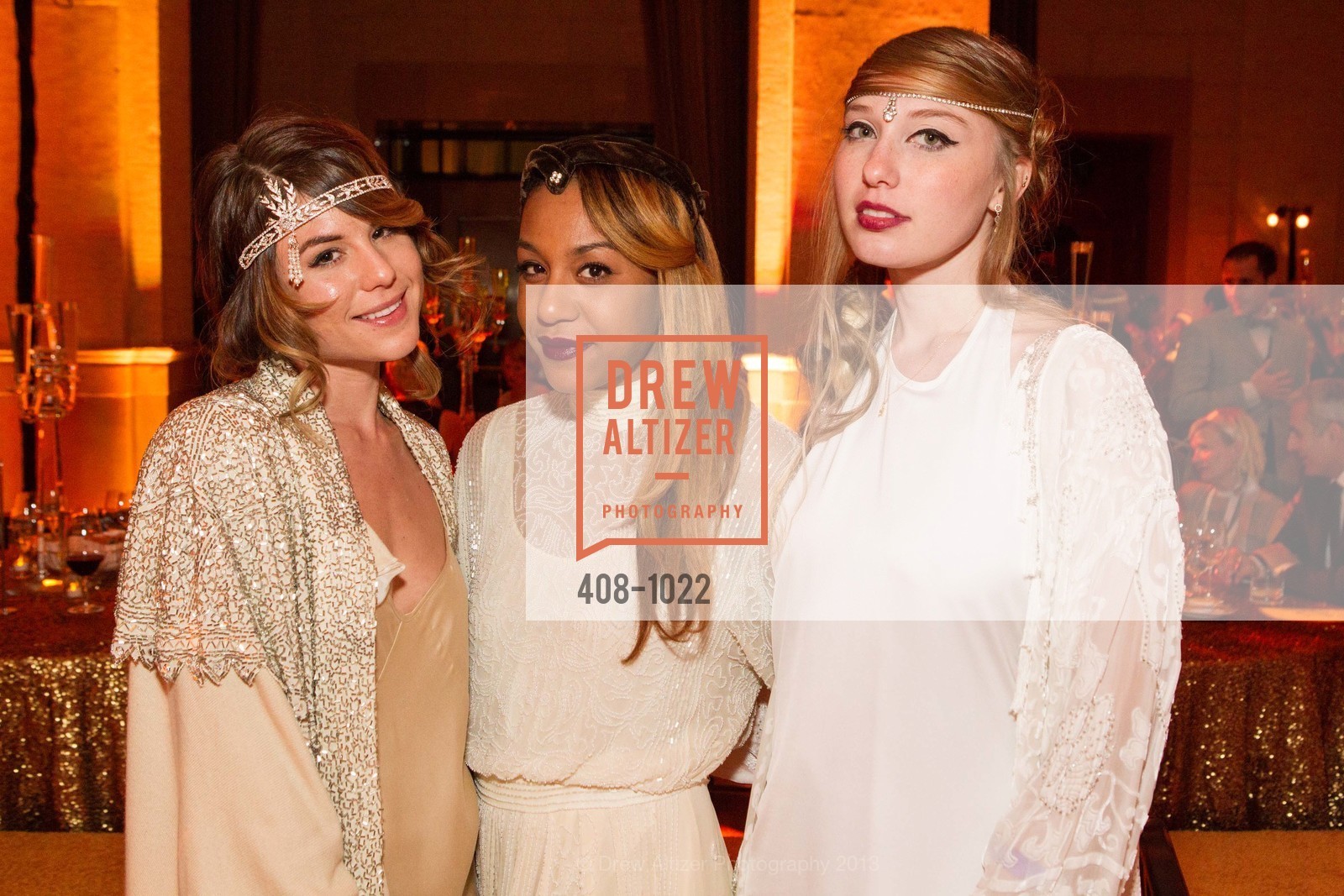 Kendra Krull, Sarah Jackson, Hayley Wood, The Green Gatsby Presented by Global Green, The Bently Reserve. 301 Battery St, October 11th, 2013, Photo #408-1022 Kendra Krull, Sarah Jackson, Hayley Wood, Photo #408-1022