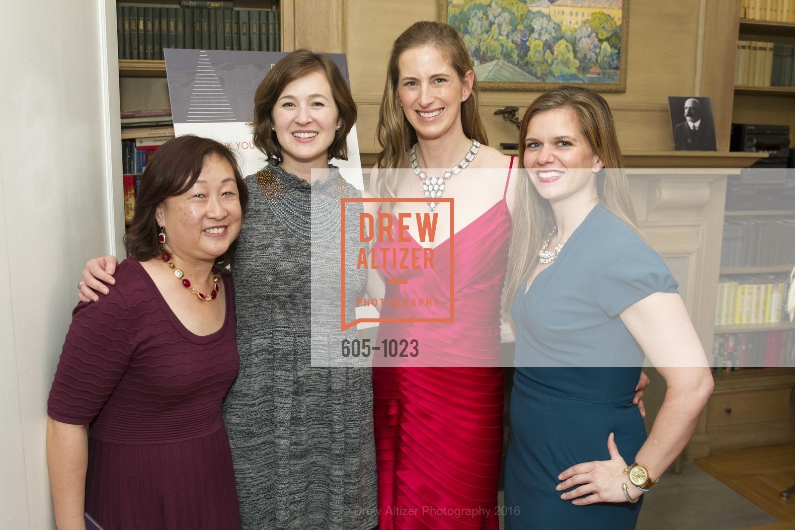 Wendy Fukamaki, Emily White, Kelly Murphy, Christina Gallagher, Red Cross Gala Consular Reception, Russian Consulate. 2820 Broadway Street, March 9th, 2016, Photo #605-1023 Wendy Fukamaki, Emily White, Kelly Murphy, Christina Gallagher, Photo #605-1023