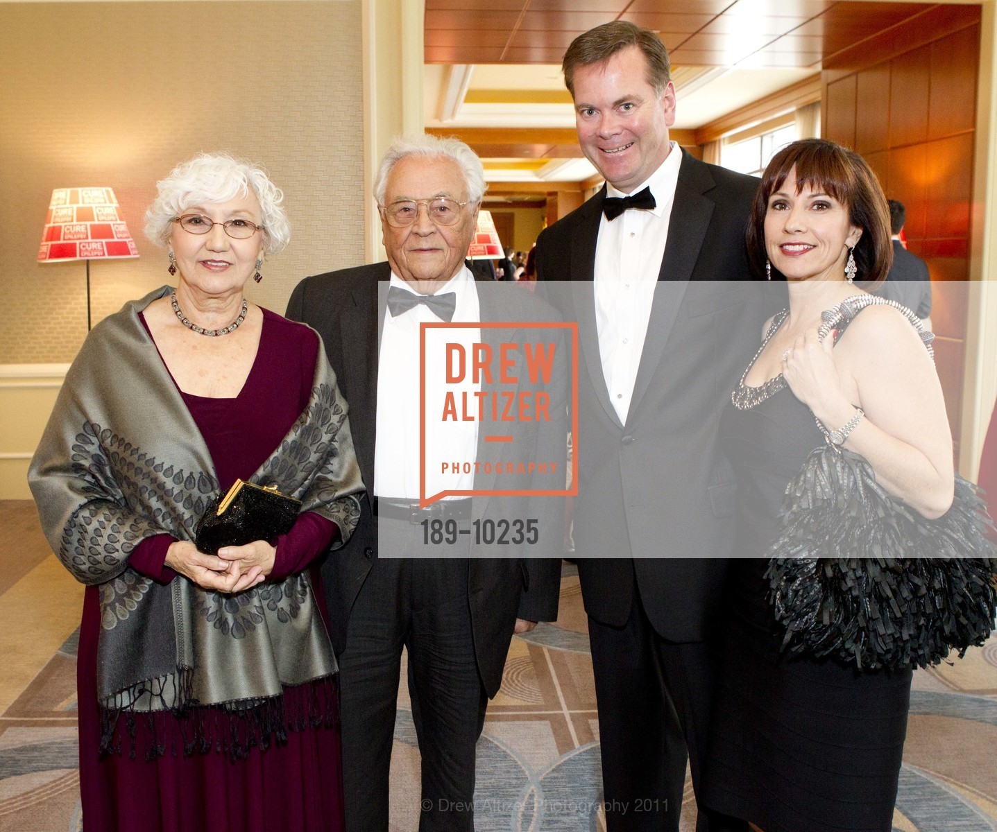 Beba Djordjevic, Mike Djordjevic, Mark Hill, Vera Hill, First Annual San Francisco CURE Benefit Dinner, US, March 26th, 2011, Photo #189-10235 Beba Djordjevic, Mike Djordjevic, Mark Hill, Vera Hill, Photo #189-10235