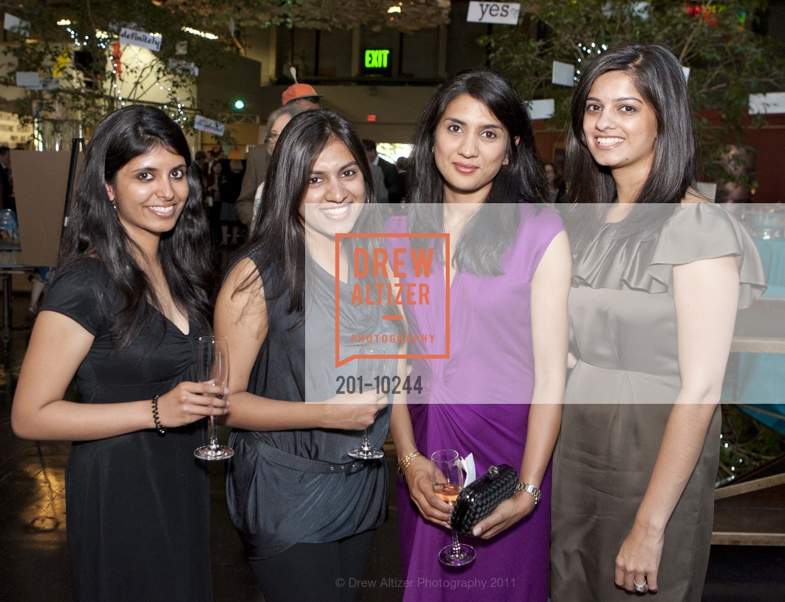 Neha Agrawal, Shreya Arya, Alka Agrawal, Deepti Janveja, 34th Annual EXPLORATORIUM Awards Dinner: SCIENCE FOR DECISION MAKING, US, May 5th, 2011, Photo #201-10244 Neha Agrawal, Shreya Arya, Alka Agrawal, Deepti Janveja, Photo #201-10244