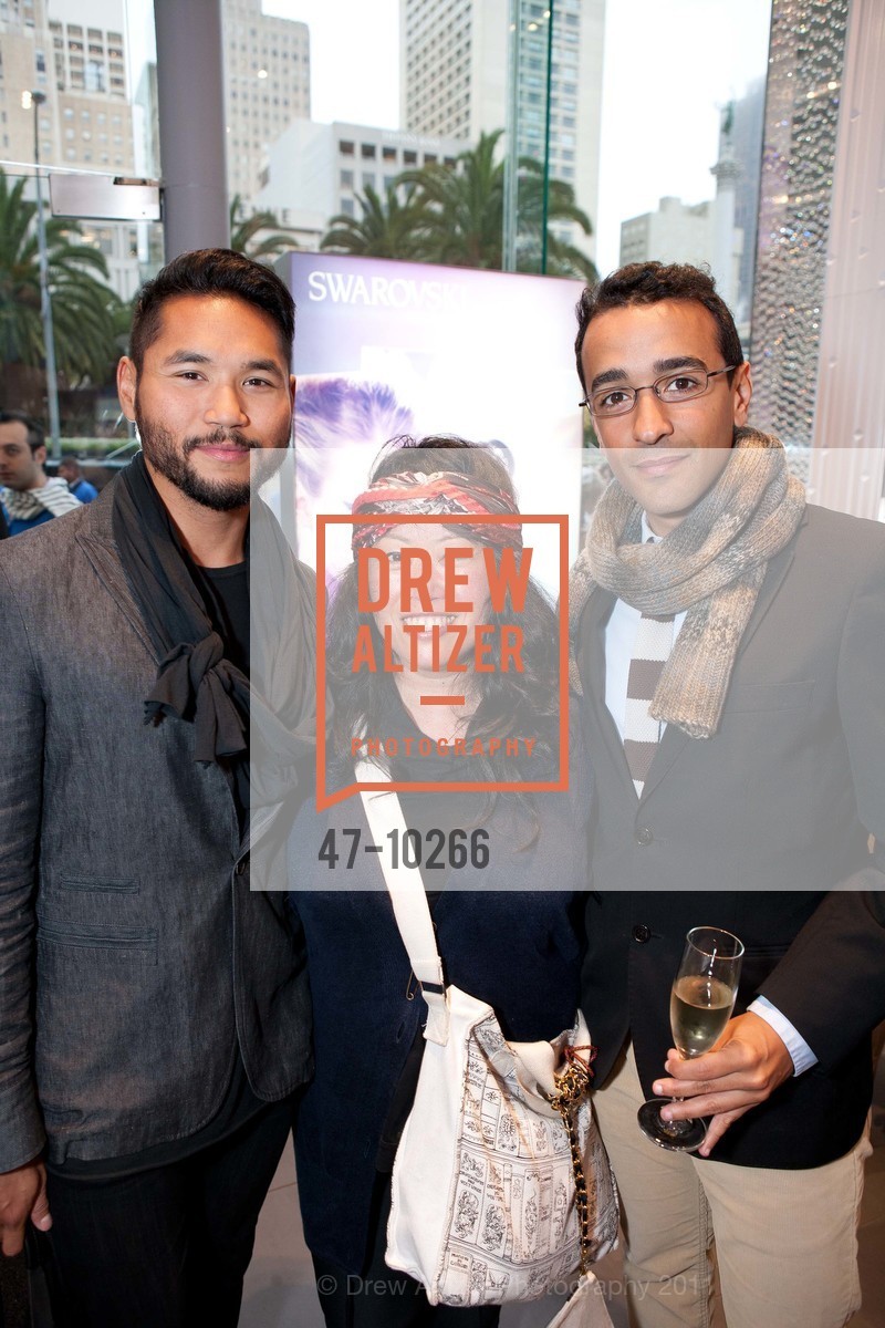 Ian Raz, Terry Ahn, Hasan Makki, Swarovski Union Square Store Party, US, September 29th, 2011, Photo #47-10266 Ian Raz, Terry Ahn, Hasan Makki, Photo #47-10266