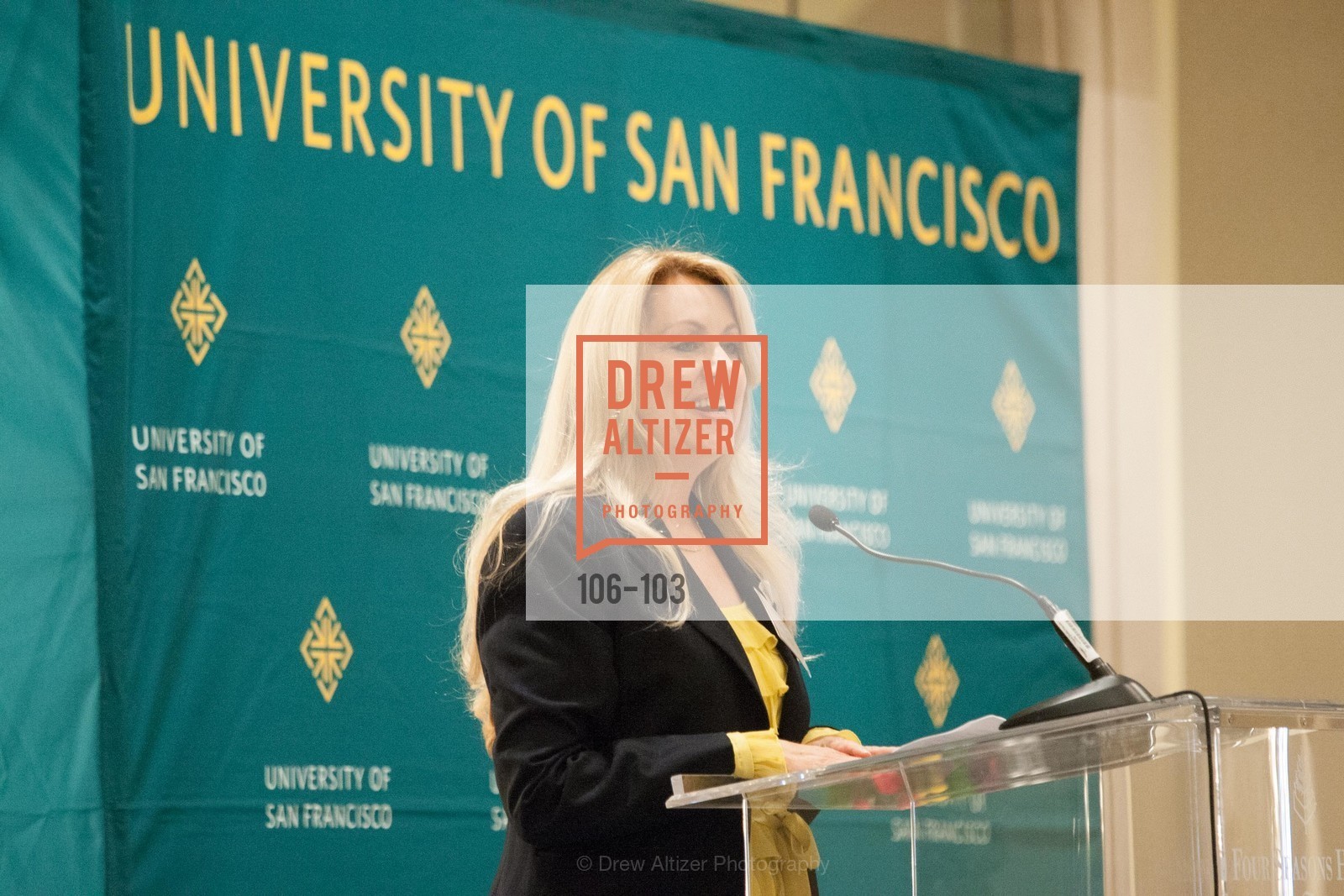 Jennifer Turpin, USF's Women in Leadership & Philanthropy Luncheon, Four Seasons. 757 Market St, San Francisco, CA, May 14th, 2015,Drew Altizer, Drew Altizer Photography, full-service agency, private events, San Francisco photographer, photographer california