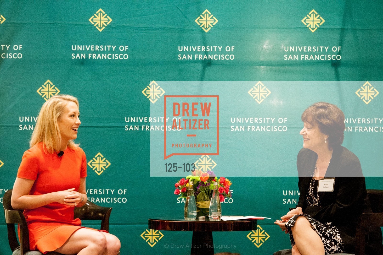 Julia Hartz, Rose Guibault, USF's Women in Leadership & Philanthropy Luncheon, Four Seasons. 757 Market St, San Francisco, CA, May 14th, 2015,Drew Altizer, Drew Altizer Photography, full-service agency, private events, San Francisco photographer, photographer california