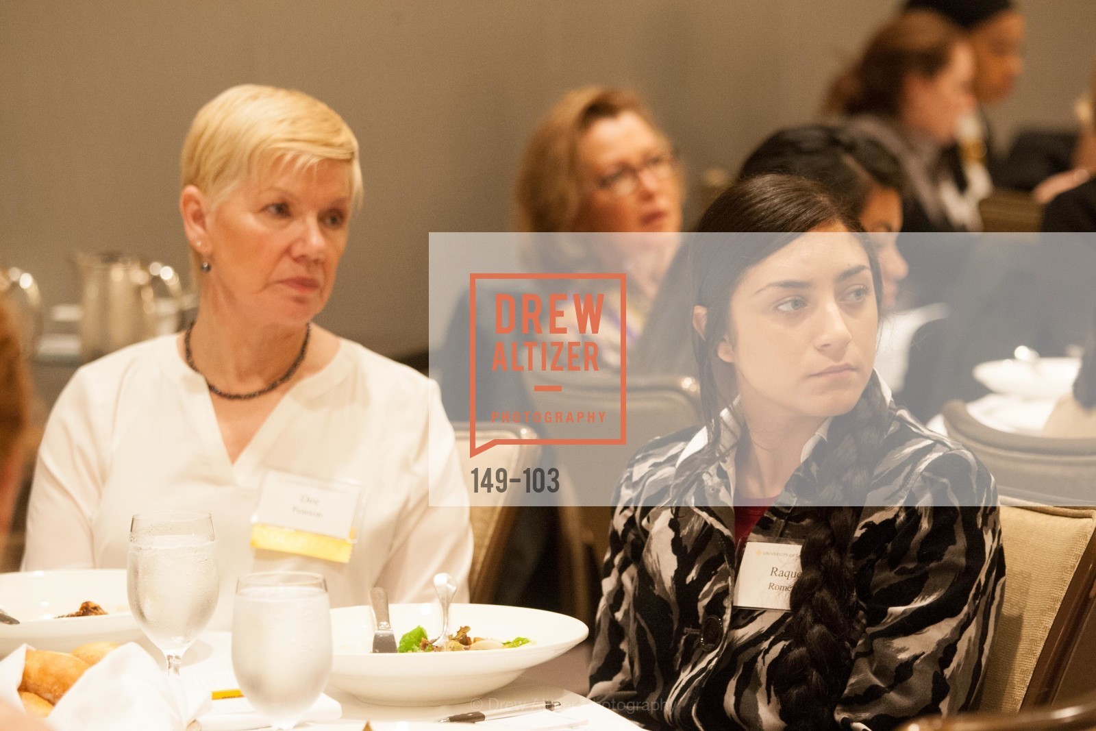 Dee Pearson, Raquel Romero, USF's Women in Leadership & Philanthropy Luncheon, Four Seasons. 757 Market St, San Francisco, CA, May 14th, 2015,Drew Altizer, Drew Altizer Photography, full-service agency, private events, San Francisco photographer, photographer california