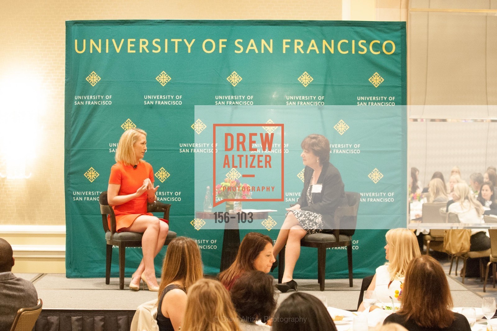 Julia Hartz, Rose Guibault, USF's Women in Leadership & Philanthropy Luncheon, Four Seasons. 757 Market St, San Francisco, CA, May 14th, 2015,Drew Altizer, Drew Altizer Photography, full-service agency, private events, San Francisco photographer, photographer california