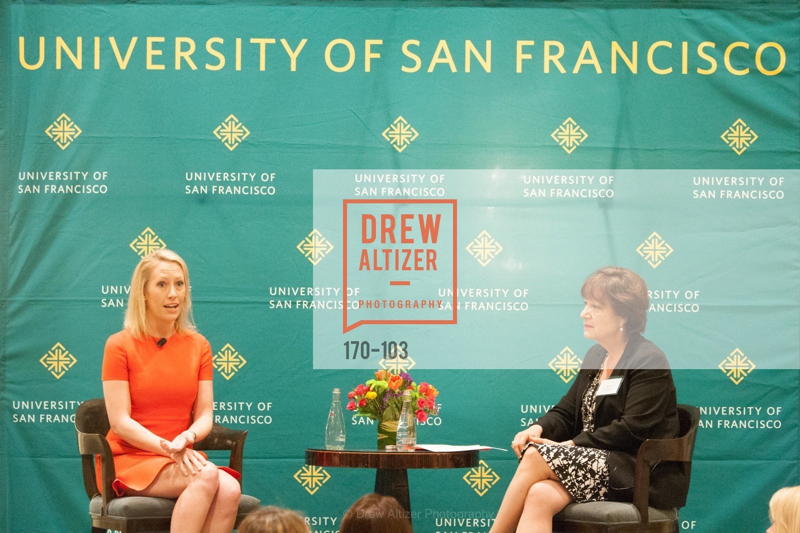 Julia Hartz, Rose Guibault, USF's Women in Leadership & Philanthropy Luncheon, Four Seasons. 757 Market St, San Francisco, CA, May 14th, 2015,Drew Altizer, Drew Altizer Photography, full-service agency, private events, San Francisco photographer, photographer california