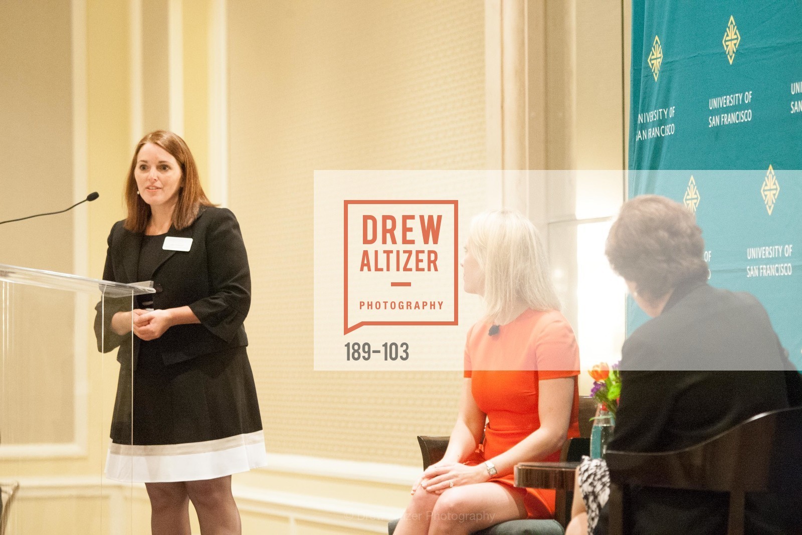 Leslie Theodore, Julia Hartz, Rose Guibault, USF's Women in Leadership & Philanthropy Luncheon, Four Seasons. 757 Market St, San Francisco, CA, May 14th, 2015,Drew Altizer, Drew Altizer Photography, full-service agency, private events, San Francisco photographer, photographer california