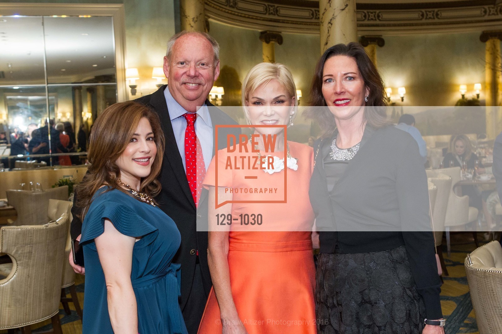 Steve Blue, Linda Bell Blue, Carrie Bloom, Tea & Fashion at Fairmont San Francisco, Fairmont, March 11th, 2016, Photo #129-1030 Steve Blue, Linda Bell Blue, Carrie Bloom, Photo #129-1030