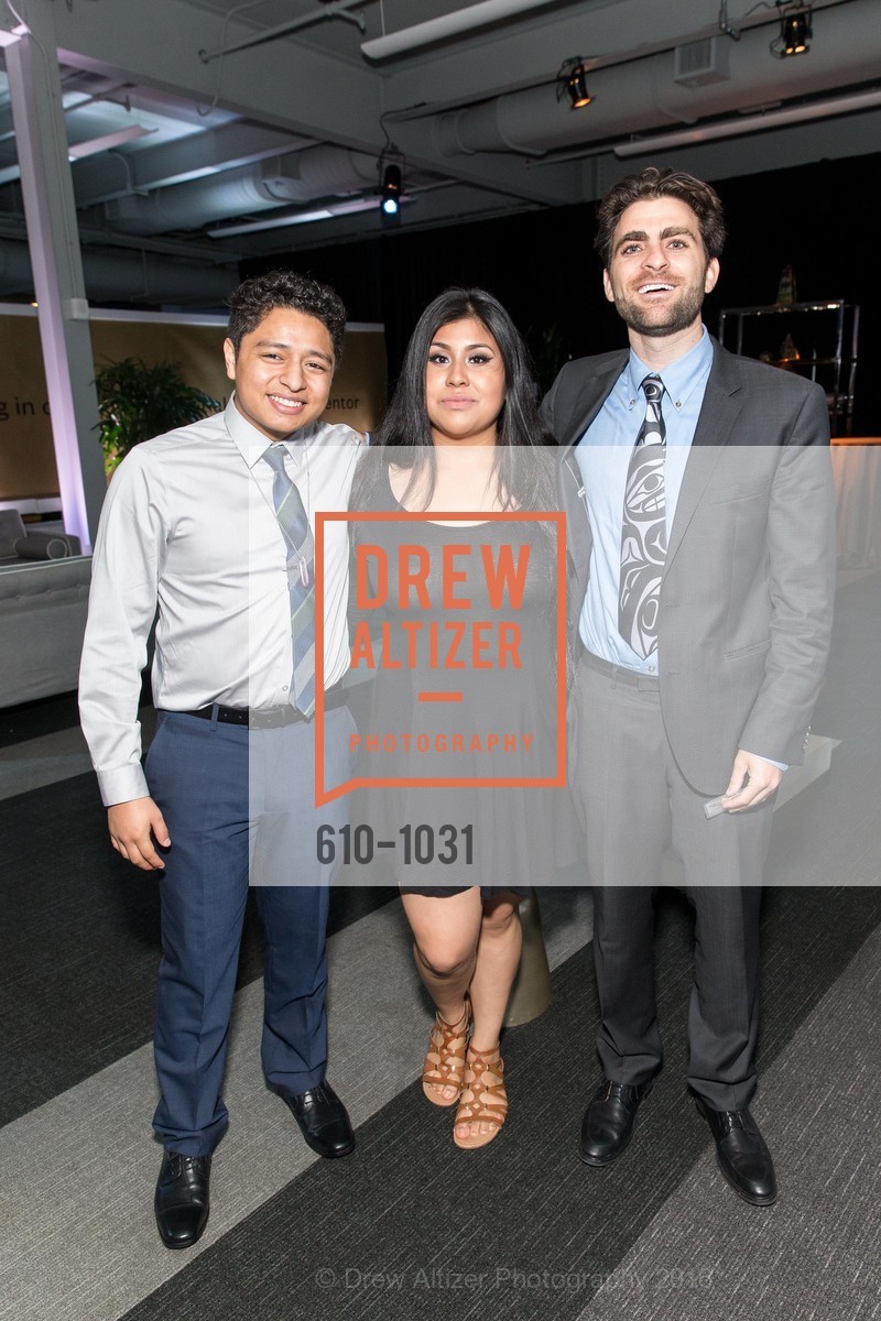 Manuel Perrone, Deisy Godoy-Rivera, John Bourne, The BUILD Gala, Pier 27. Pier 27, March 12th, 2016, Photo #610-1031 Manuel Perrone, Deisy Godoy-Rivera, John Bourne, Photo #610-1031