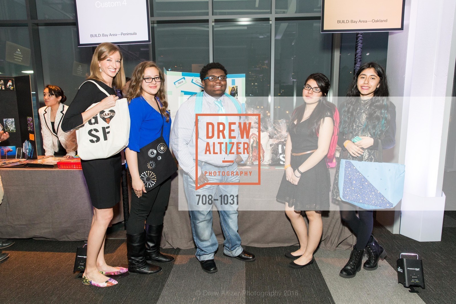 Laura Brandner, Liliana Borjon, Kenyatta Bruner, Jocelyn Lopez, Jocelyn Mireles, The BUILD Gala, Pier 27. Pier 27, March 12th, 2016, Photo #708-1031 Laura Brandner, Liliana Borjon, Kenyatta Bruner, Jocelyn Lopez, Jocelyn Mireles, Photo #708-1031