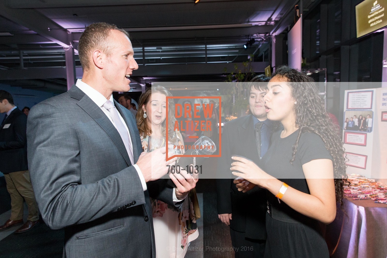 Chris Ceanoles, Heather Sibley, Xochitl Avalos, The BUILD Gala, Pier 27. Pier 27, March 12th, 2016, Photo #760-1031 Chris Ceanoles, Heather Sibley, Xochitl Avalos, Photo #760-1031