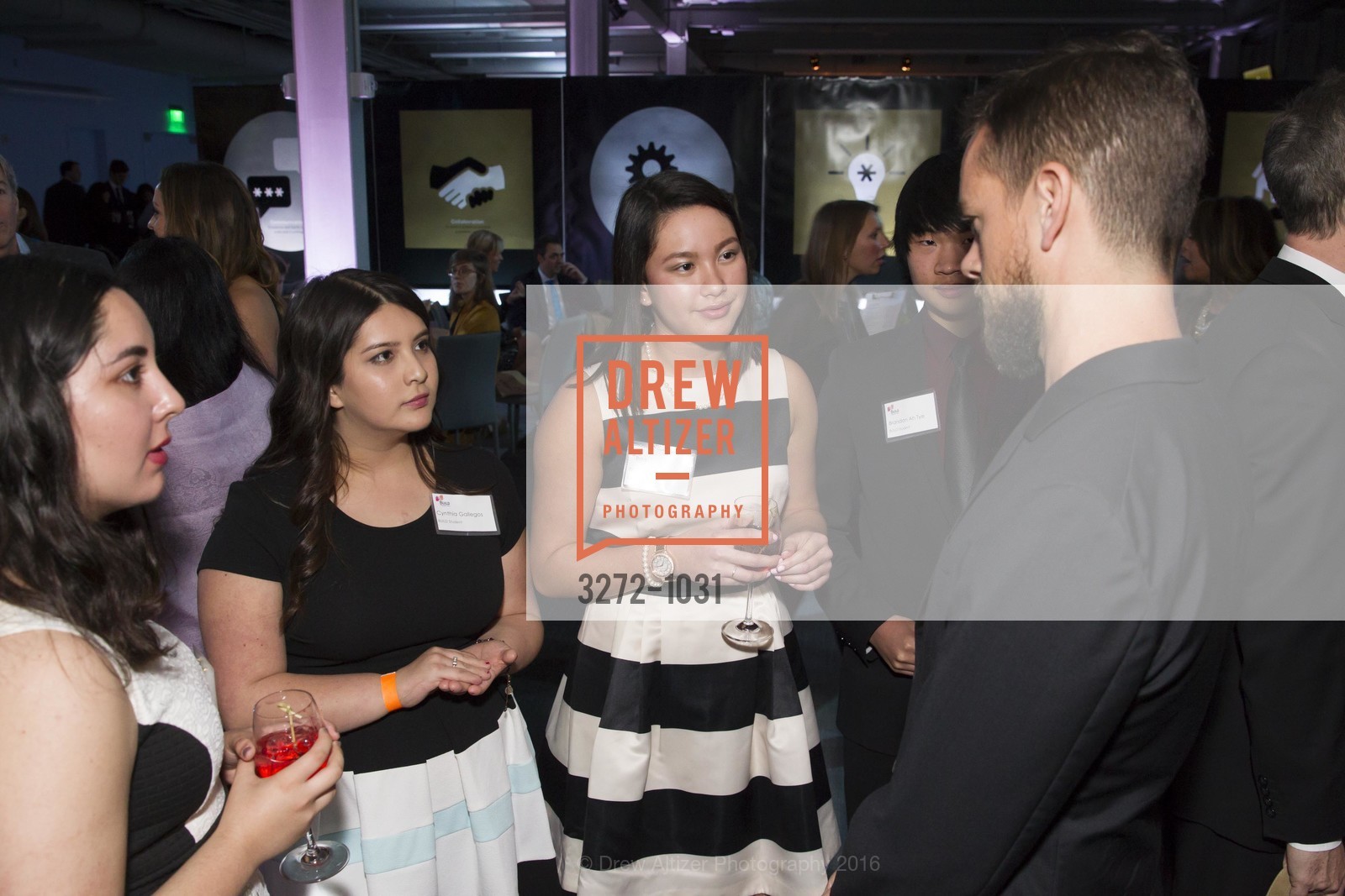 Cynthia Gallegos, Isabella Yee, Jack Dorsey, The BUILD Gala, Pier 27. Pier 27, March 12th, 2016, Photo #3272-1031 Cynthia Gallegos, Isabella Yee, Jack Dorsey, Photo #3272-1031