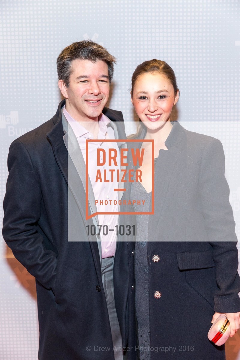 Travis Kalanick, Gabi Holzwarth, The BUILD Gala, Pier 27. Pier 27, March 12th, 2016, Photo #1070-1031 Travis Kalanick, Gabi Holzwarth, Photo #1070-1031