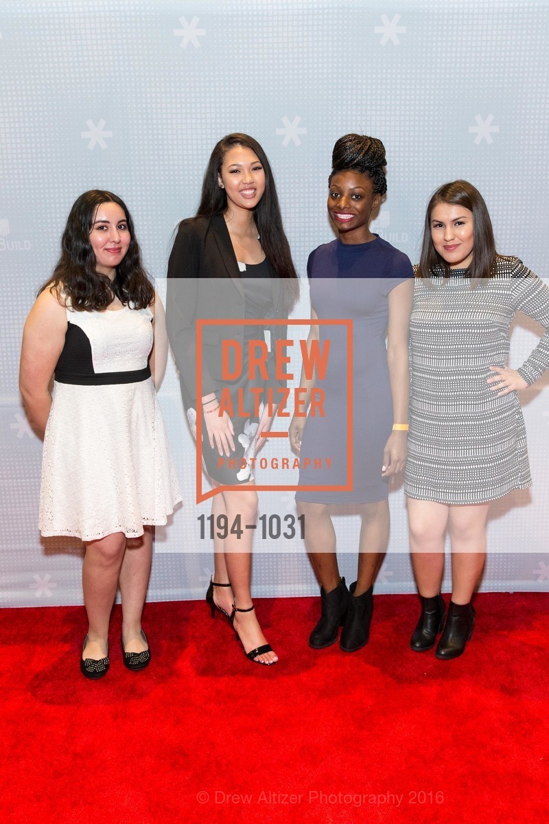 Jennifer Lomeli, Tyra Fong-Sims, Anastecia King, Patricia Rosendo, The BUILD Gala, Pier 27. Pier 27, March 12th, 2016, Photo #1194-1031 Jennifer Lomeli, Tyra Fong-Sims, Anastecia King, Patricia Rosendo, Photo #1194-1031