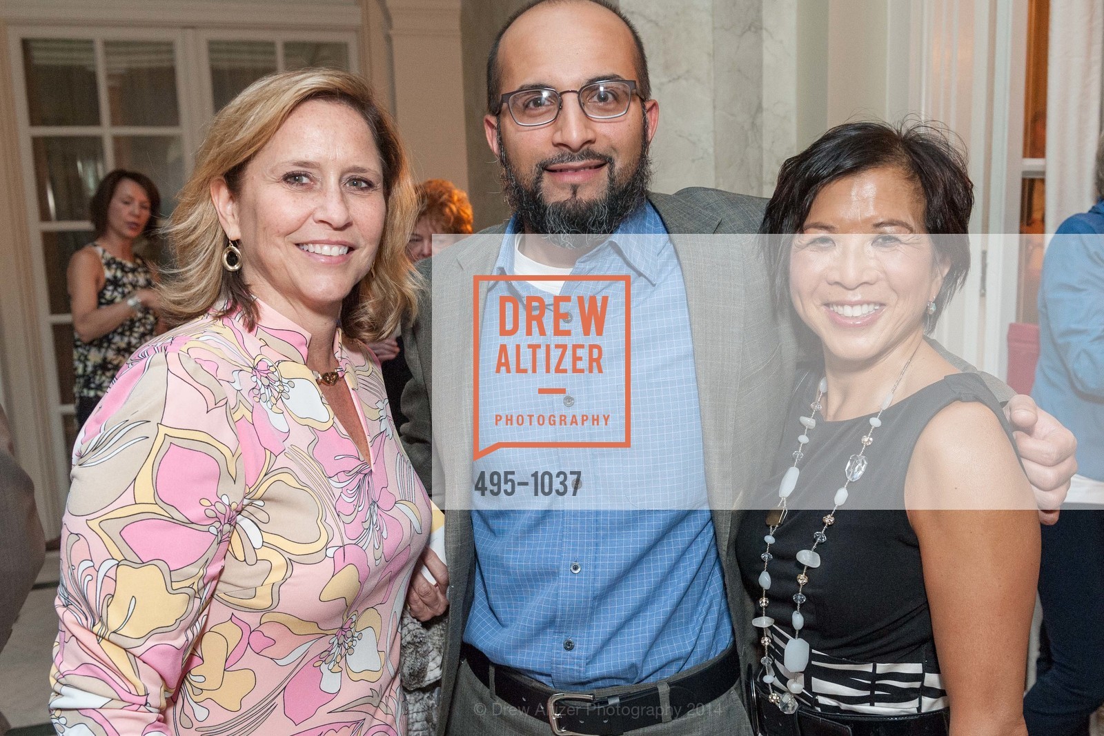 Kathy van Osten, Mufaddal Ezzy, Melinda Yee Franklin, Oakland School For The Arts, Getty, April 29th, 2014, Photo #495-1037 Kathy van Osten, Mufaddal Ezzy, Melinda Yee Franklin, Photo #495-1037