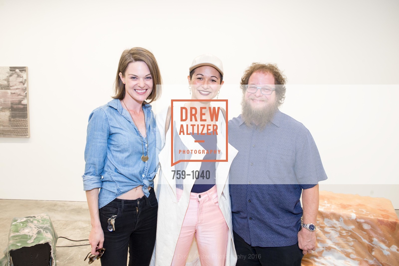 Jessica Shaefer, Jacqueline Gordon, Perrin Meyer, Minnesota Street Project Opening Party, 1275 Minnesota Street. 1275 Minnesota Street, March 17th, 2016, Photo #759-1040 Jessica Shaefer, Jacqueline Gordon, Perrin Meyer, Photo #759-1040