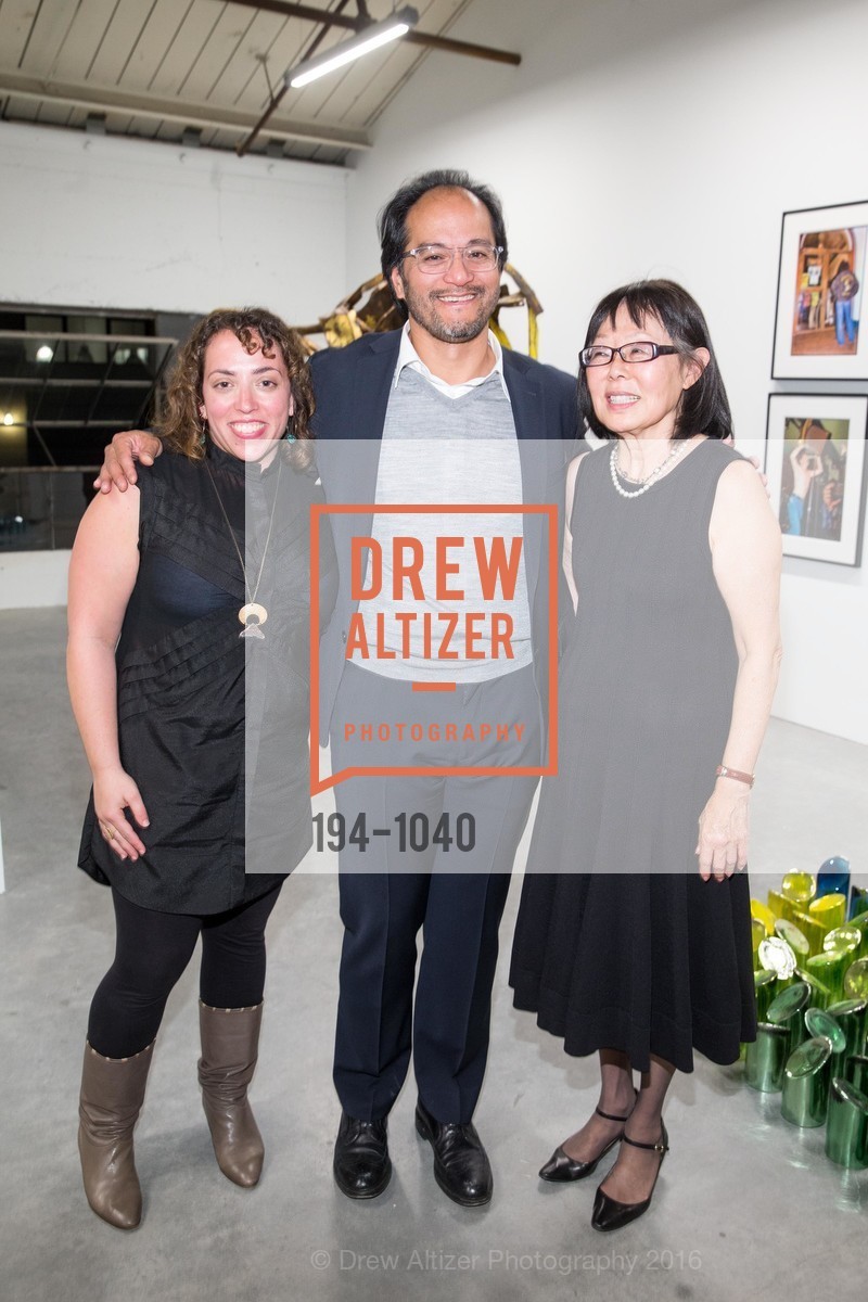 Emily Lakin, Rene Deguzman, Connie Wirtz, Minnesota Street Project Opening Party, 1275 Minnesota Street. 1275 Minnesota Street, March 17th, 2016, Photo #194-1040 Emily Lakin, Rene Deguzman, Connie Wirtz, Photo #194-1040
