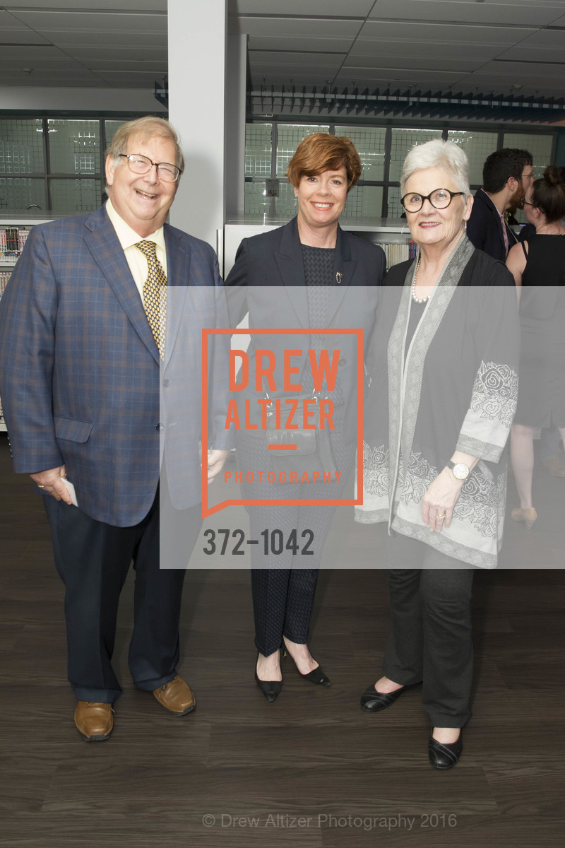 Stephen Kaufman, Zoe Dunning, Margel Kaufman, 2016 Library Laureates Gala, SF Library. 100 Larkin St, San Francisco, CA 94102, March 18th, 2016, Photo #372-1042 Stephen Kaufman, Zoe Dunning, Margel Kaufman, Photo #372-1042