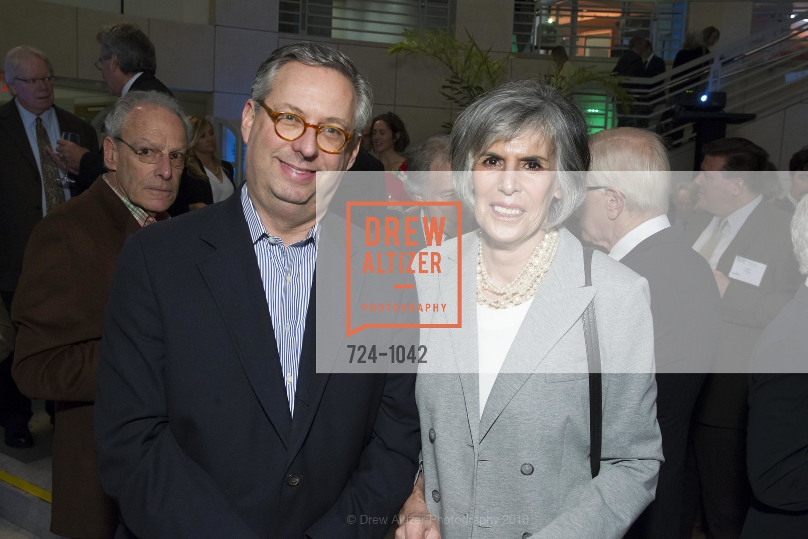 Michael Lazarus, Susan Mall, 2016 Library Laureates Gala, SF Library. 100 Larkin St, San Francisco, CA 94102, March 18th, 2016, Photo #724-1042 Michael Lazarus, Susan Mall, Photo #724-1042