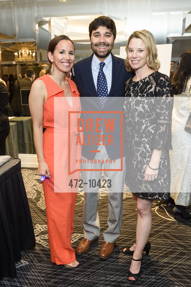 Amy Rodriguez Bolar, Omar Garriott, Beth Garriott, Crohn's and Colitis Foundation California Wine Classic 2018, Ritz Carlton Hotel. 600 Stockton Street, April 14th, 2018, Photo #472-10423 Amy Rodriguez Bolar, Omar Garriott, Beth Garriott, Photo #472-10423