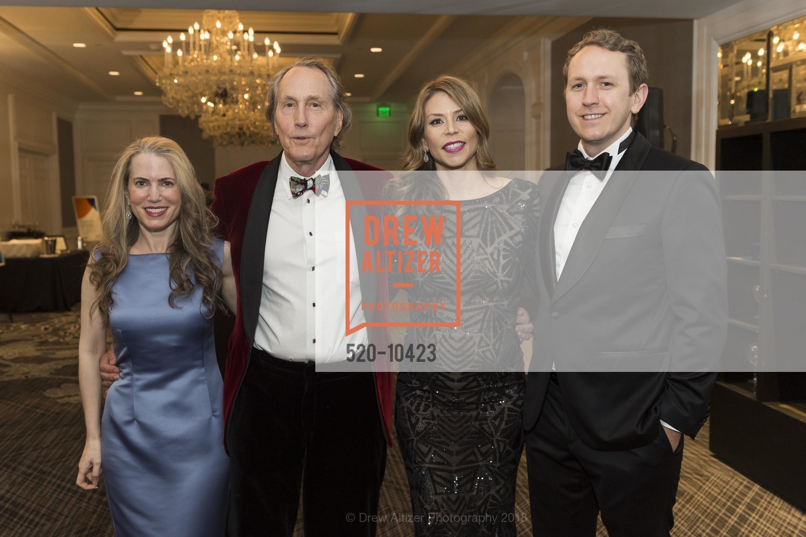 Nadine Weil, Laney Thornton, Kristy Thornton, Charles Thornton, Crohn's and Colitis Foundation California Wine Classic 2018, Ritz Carlton Hotel. 600 Stockton Street, April 14th, 2018, Photo #520-10423 Nadine Weil, Laney Thornton, Kristy Thornton, Charles Thornton, Photo #520-10423