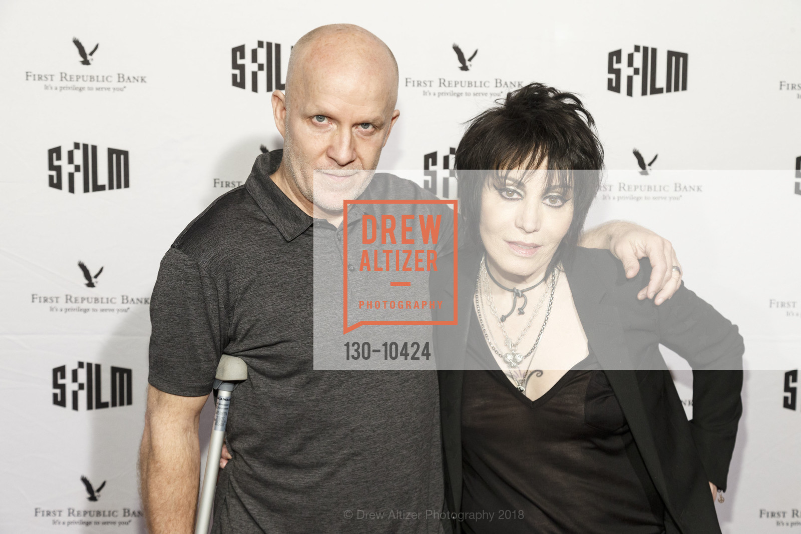 Kevin Kerslake, Joan Jett, SFFILM Festival 2018 Arrivals: Bad Reputation, Castro Theatre. 429 Castro Street, April 14th, 2018, Photo #130-10424 Kevin Kerslake, Joan Jett, Photo #130-10424