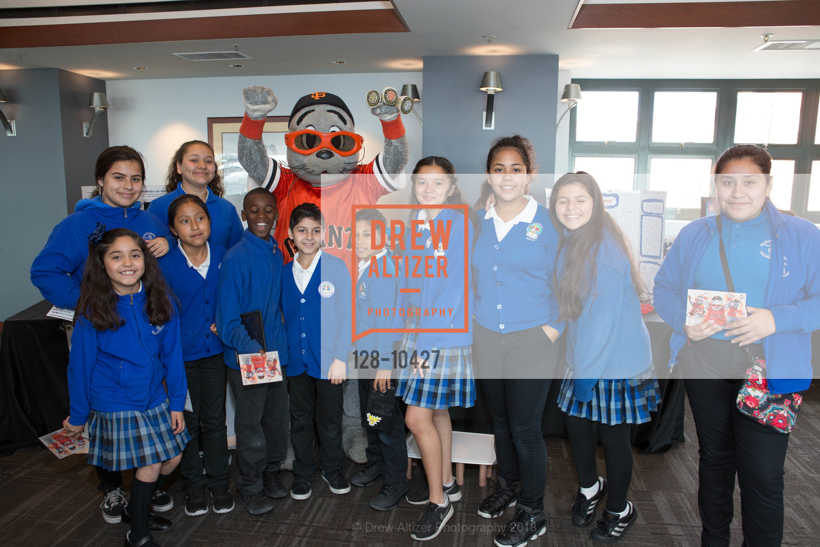 Ashley Rivas, Tiamara Rodriguez, Camilla Bea, Jacqueline Matias, Brian Hatcher, Pedro Willace, Michael Bautista, Shaley Naldar, Guadalupe Dominguez, The BASIC Fund 20th Anniversary Celebration, AT&T Park, Club Level, April 12th, 2018