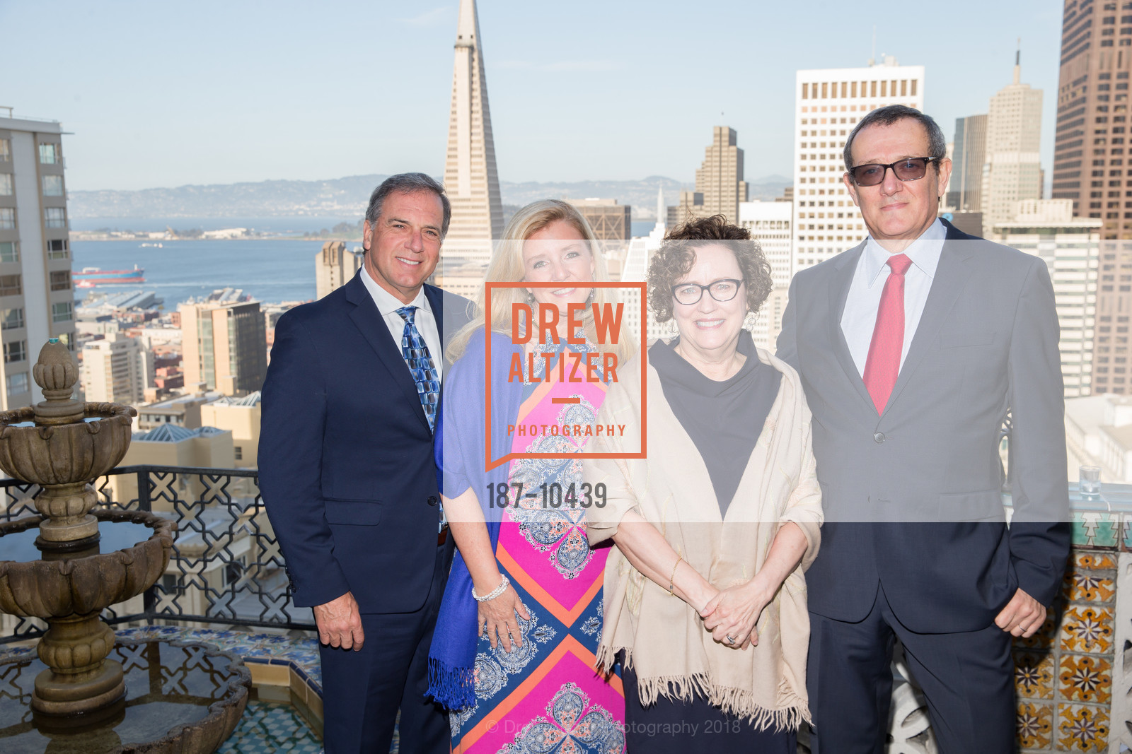 John Pappas, Susan Pappas, Cynthia Chiarappa, Carlo Pagula, UCSF Partners in Care Soiree 2018, The Fairmont Nob Hill, April 14th, 2018, Photo #187-10439 John Pappas, Susan Pappas, Cynthia Chiarappa, Carlo Pagula, Photo #187-10439