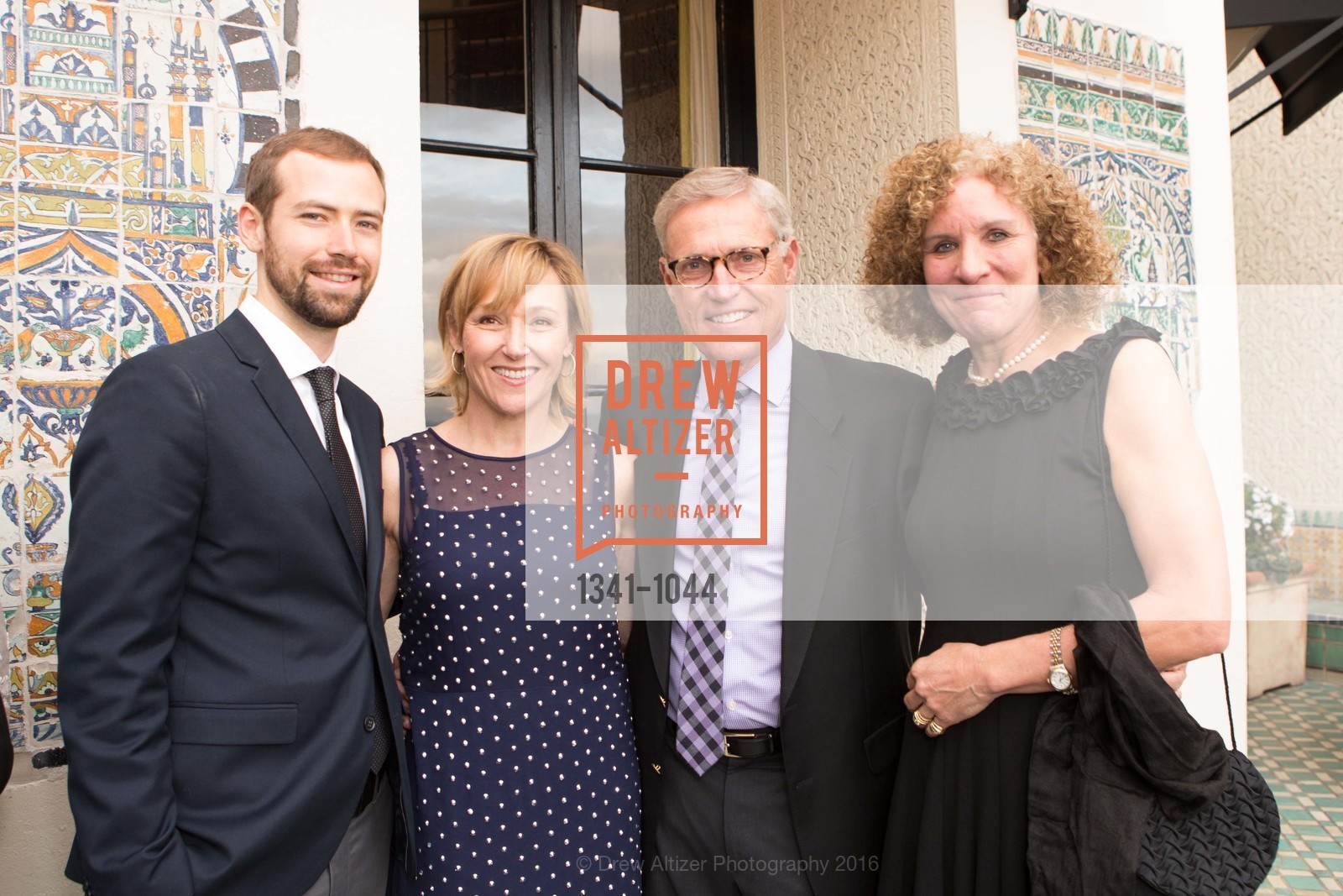 Patrick Rawlings, Betty Irvine, Mark Irvine, Ann Schoebel, Swig/Sedlack Engagement Celebration, Fairmont Hotel, Penthouse, March 19th, 2016, Photo #1341-1044 Patrick Rawlings, Betty Irvine, Mark Irvine, Ann Schoebel, Photo #1341-1044