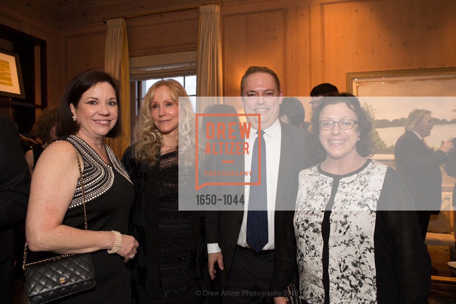 Kim Swig, Mary Swig, Davis Sacarelos, Yvette Lanza, Swig/Sedlack Engagement Celebration, Fairmont Hotel, Penthouse, March 19th, 2016, Photo #1650-1044 Kim Swig, Mary Swig, Davis Sacarelos, Yvette Lanza, Photo #1650-1044