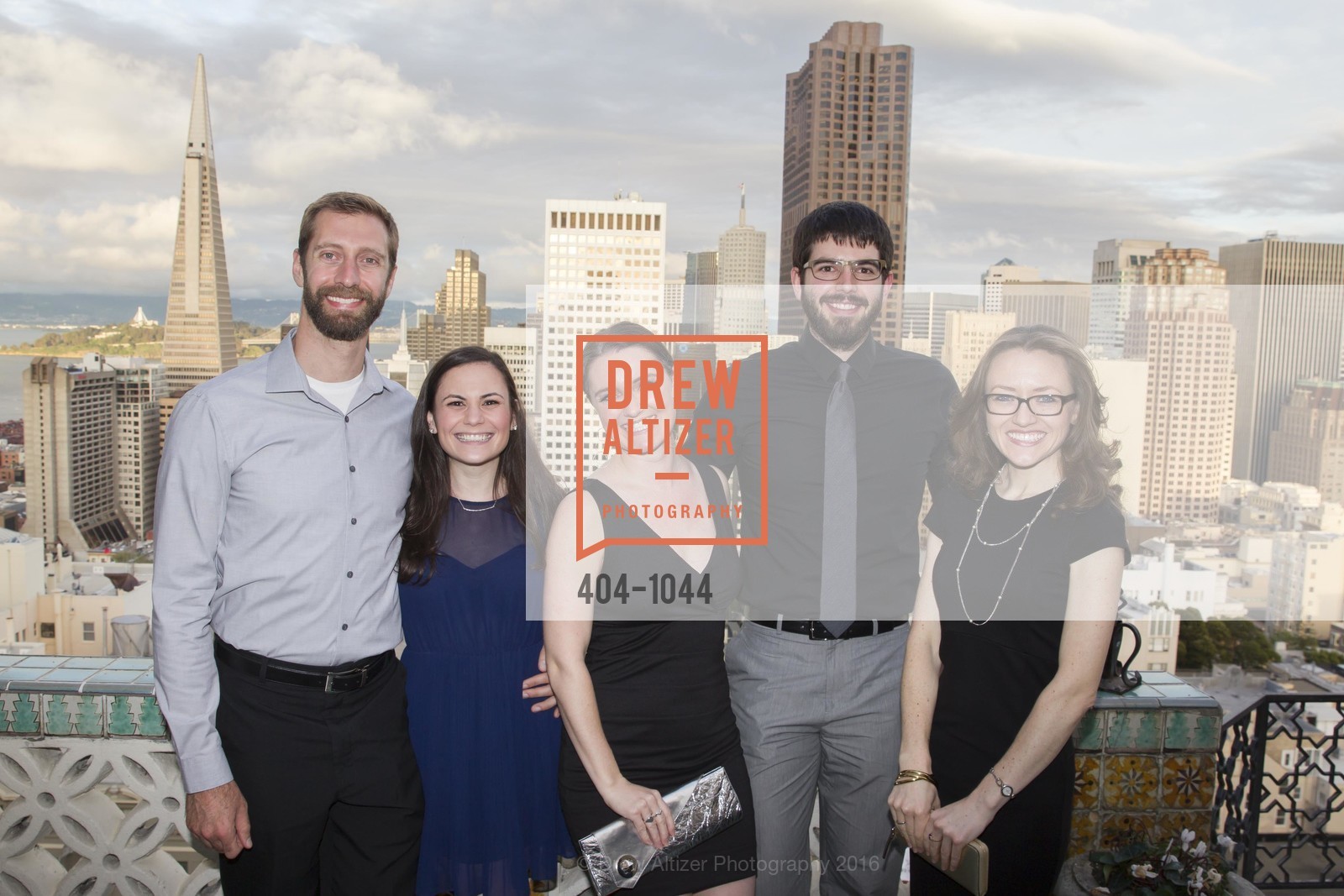 Barret Formslag, Stephanie Levin, Lola Torney, Jason King, Candice Brecka, Swig/Sedlack Engagement Celebration, Fairmont Hotel, Penthouse, March 19th, 2016, Photo #404-1044 Barret Formslag, Stephanie Levin, Lola Torney, Jason King, Candice Brecka, Photo #404-1044