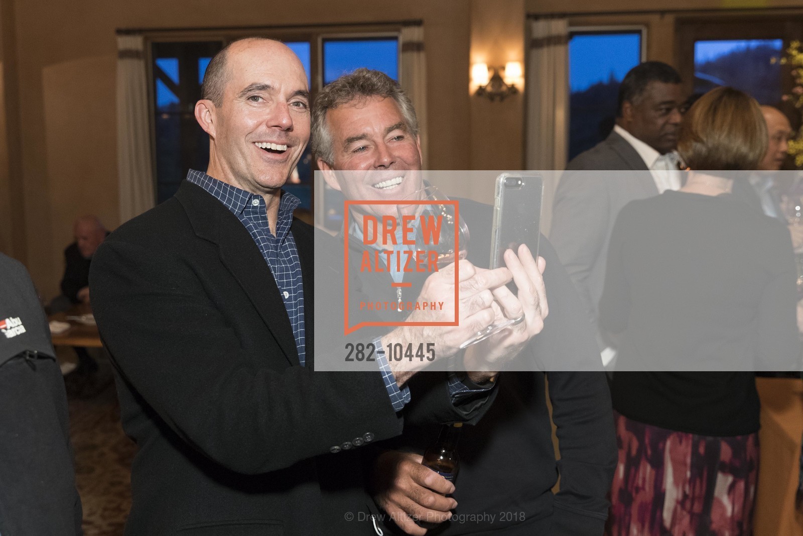 Brendan Dunnigan, Jeff Clark, UCSF Medical Center Celebrity Golf Classic Pre-Tournament Reception, Mayacama, April 16th, 2018, Photo #282-10445 Brendan Dunnigan, Jeff Clark, Photo #282-10445