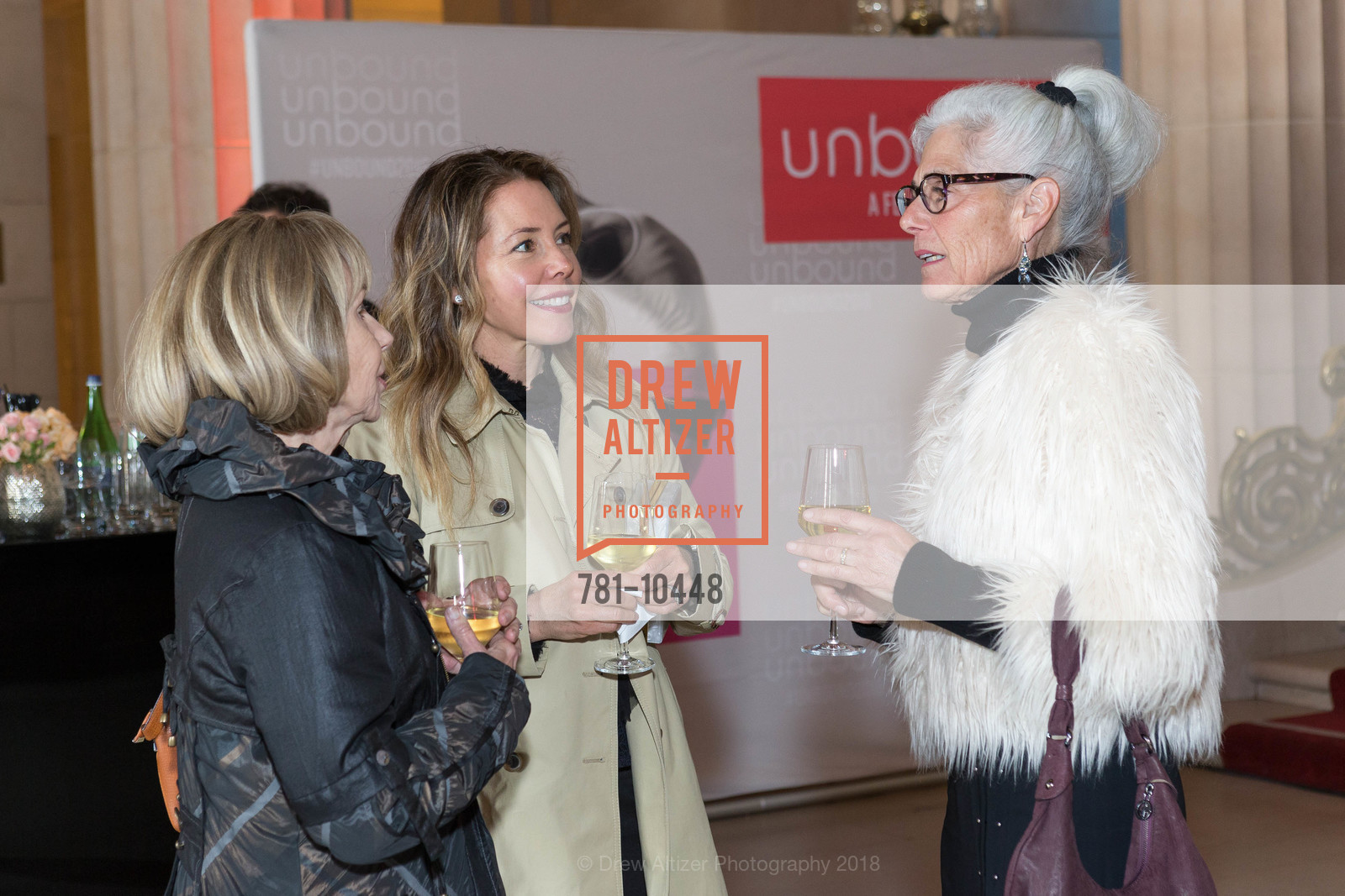 Joan Roebuck, Seeley Roebuck, Joanne Vidinsky, SF Ballet's Stage Dinner 2018 - Unbound: A Festival of New Works, War Memorial Opera House. 301 Van Ness, April 16th, 2018, Photo #781-10448 Joan Roebuck, Seeley Roebuck, Joanne Vidinsky, Photo #781-10448