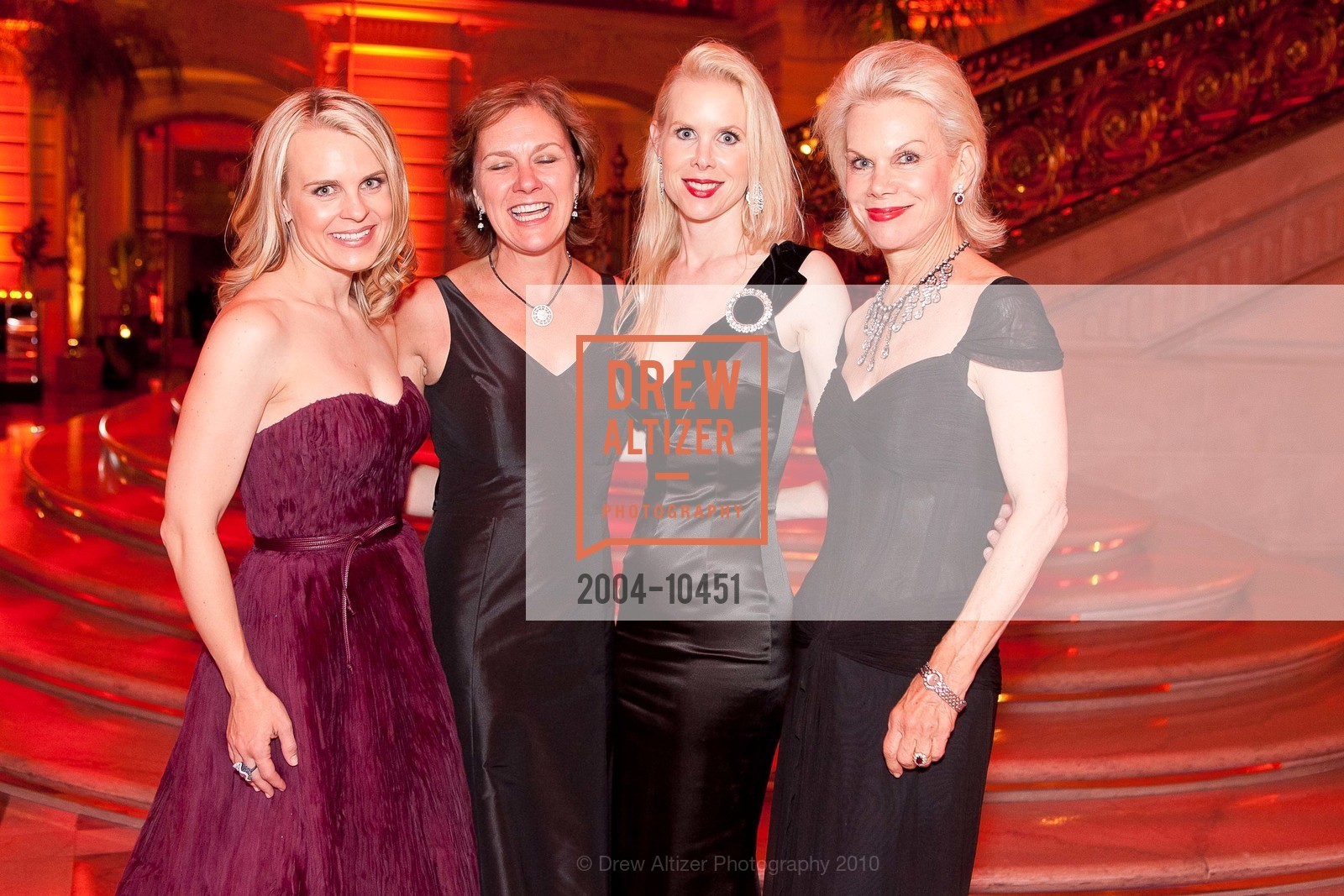 Jane Mudge, Lee Gregory, Shannon Cronin, Sandra Farris, SF Opera - After Party, War Memorial Opera House. San Francisco, September 10th, 2010, Photo #2004-10451 Jane Mudge, Lee Gregory, Shannon Cronin, Sandra Farris, Photo #2004-10451