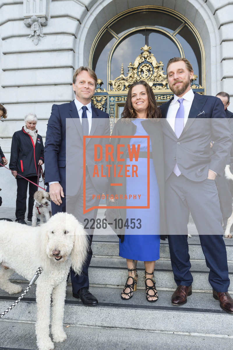 Mark Roberts, Courtney Roberts, Steve Preston, San Francisco SPCA 150th Anniversary Celebration 2018, San Francisco City Hall. 1 Dr. Carlton B. Goodlett Place, April 18th, 2018, Photo #2286-10453 Mark Roberts, Courtney Roberts, Steve Preston, Photo #2286-10453