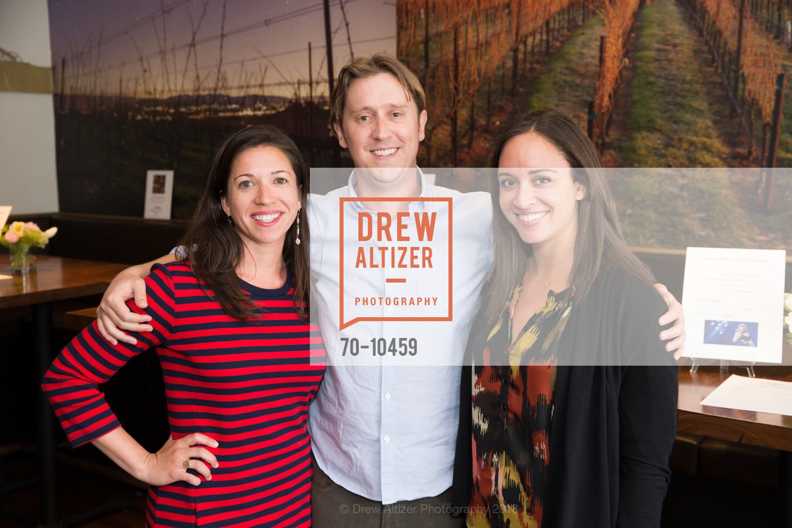 Farrell McAuliffe, Brad Holden, Ariana Johnson, UCSF Ambassadors Cultivation Launch Party, Cultivar. 2379 Chestnut St, San Francisco, CA 94123, April 17th, 2018, Photo #70-10459 Farrell McAuliffe, Brad Holden, Ariana Johnson, Photo #70-10459