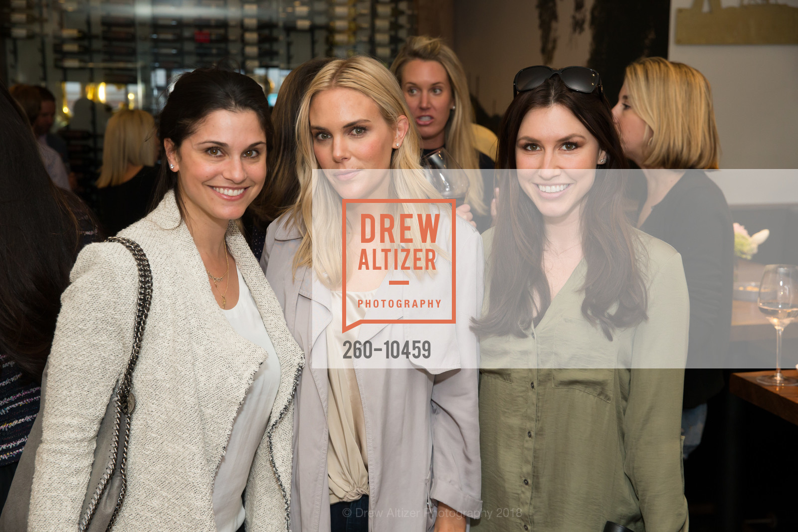 Allison Broude Friedberg, Jennifer Ritchey, Kiirsta Ridgeway, UCSF Ambassadors Cultivation Launch Party, Cultivar. 2379 Chestnut St, San Francisco, CA 94123, April 17th, 2018, Photo #260-10459 Allison Broude Friedberg, Jennifer Ritchey, Kiirsta Ridgeway, Photo #260-10459
