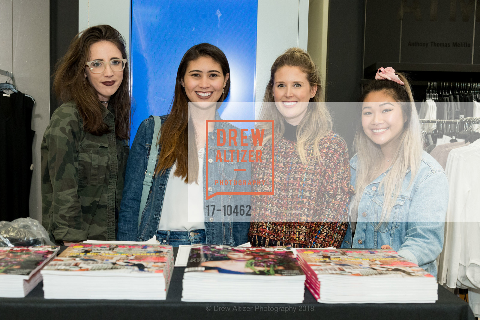 Jacky Peskett, Kiana Noble, Blair Sullivan, Kathleen Quach, 90s Fashion Show Bloomingdales, Bloomingdale's. 845 Market St, San Francisco, CA 94103, April 19th, 2018, Photo #17-10462 Jacky Peskett, Kiana Noble, Blair Sullivan, Kathleen Quach, Photo #17-10462